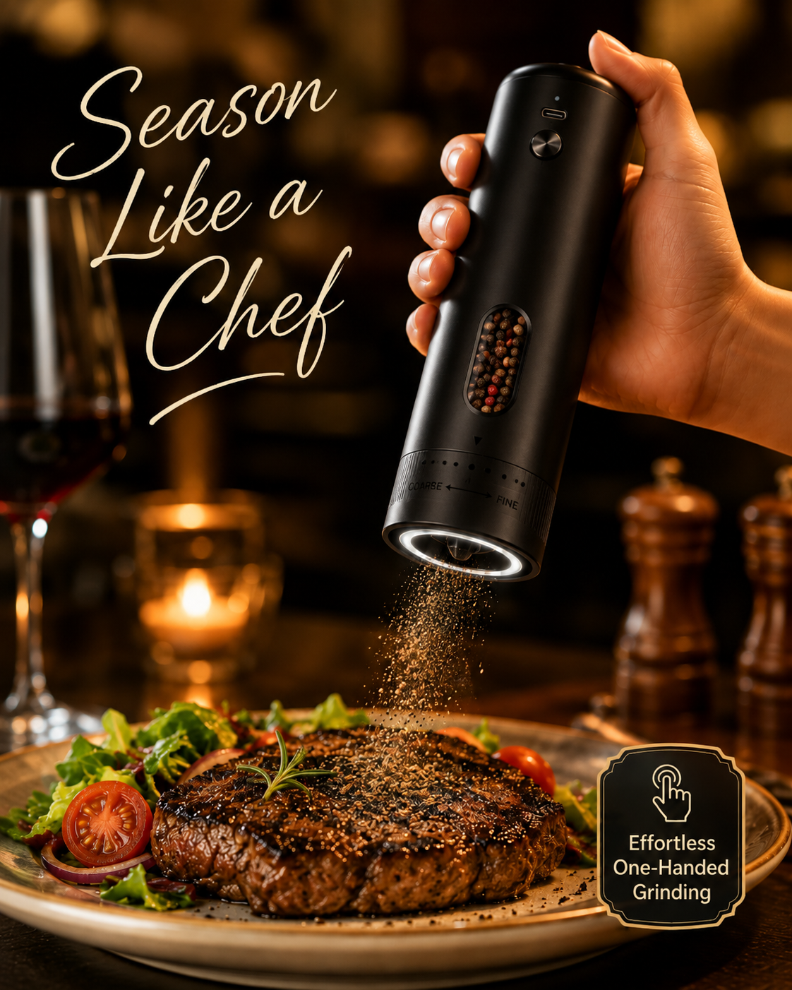 ELECTRIC SALT AND PEPPER GRINDER