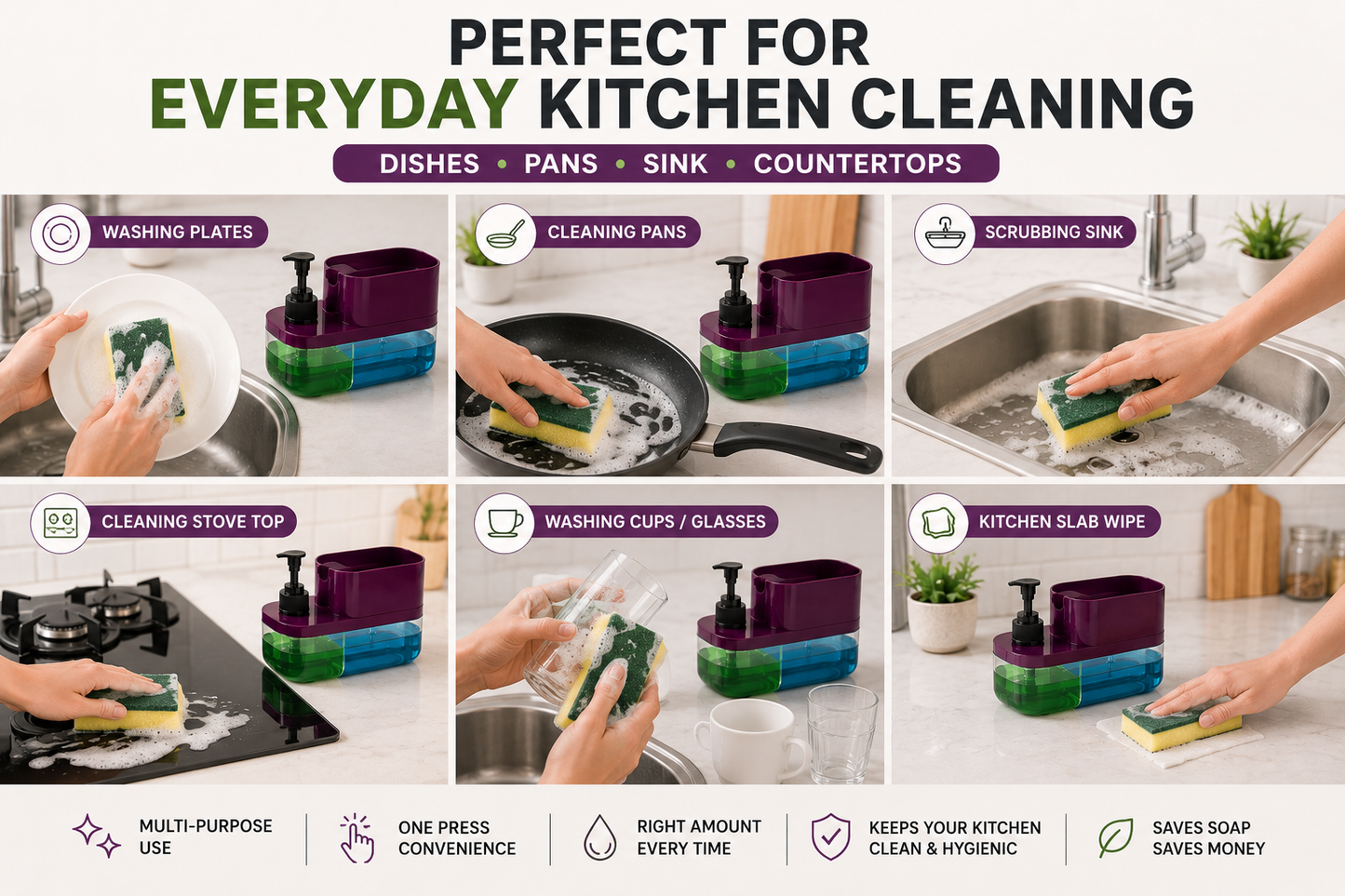 EASY SOAP CLEANING KIT WITH SPONGE