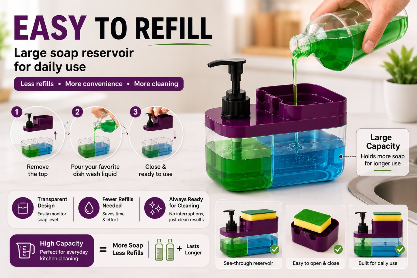 EASY SOAP CLEANING KIT WITH SPONGE