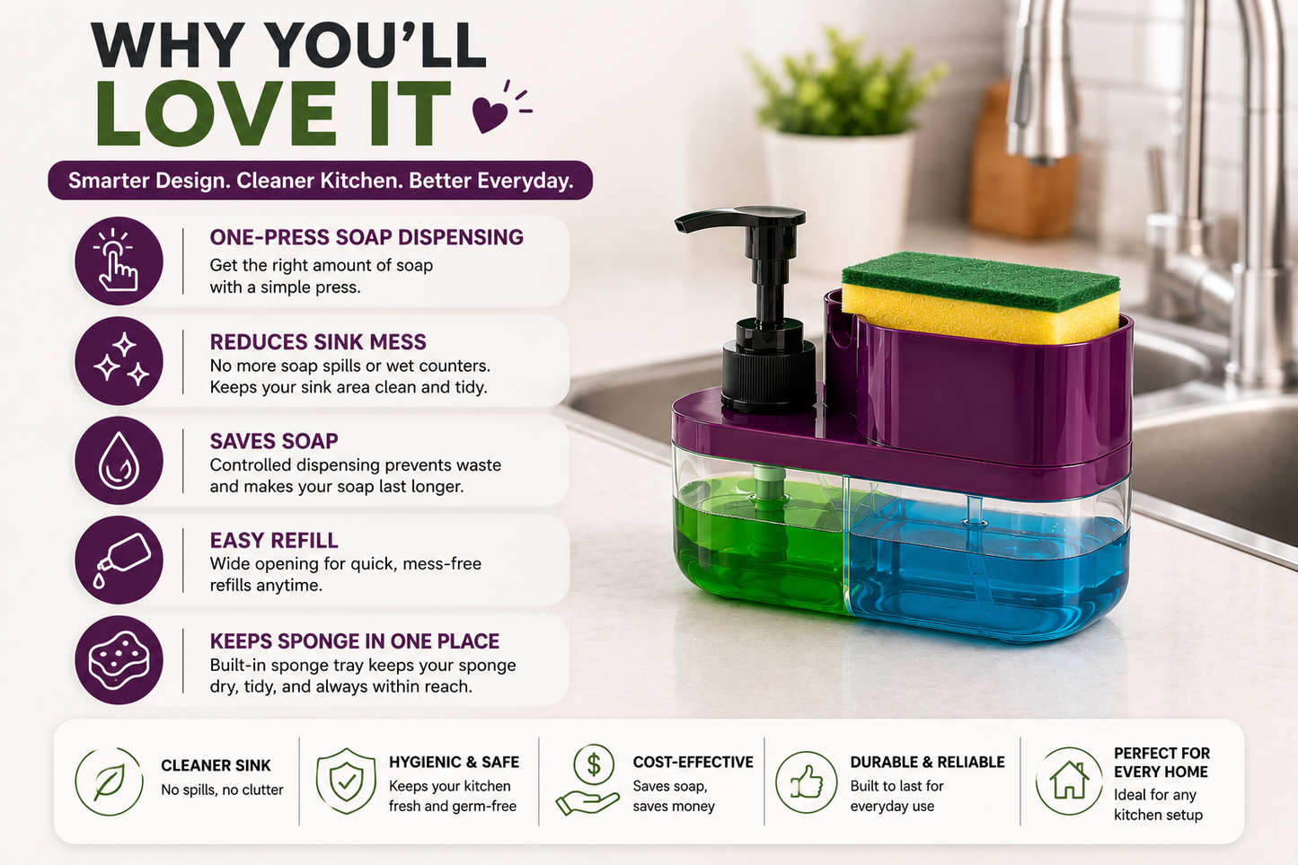 EASY SOAP CLEANING KIT WITH SPONGE