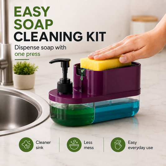 EASY SOAP CLEANING KIT WITH SPONGE